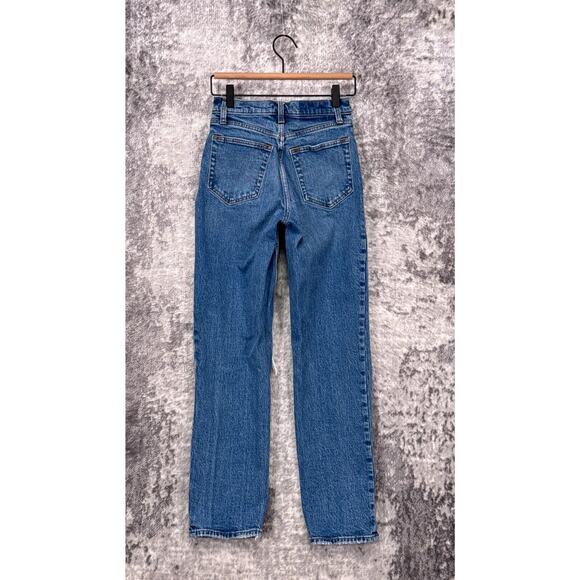 Abercrombie & Fitch Jeans 25 / 0S Womens Curve Love 90s Straight Distressed - Picture 2 of 7